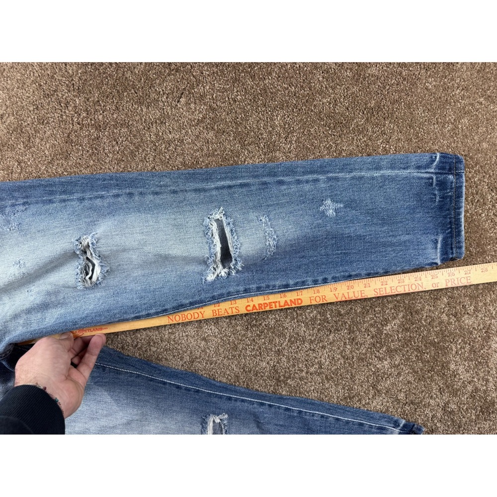 KanCan Relaxed Fit Distressed High Rise Jeans Medium Wash Size 9/28 NEW - Picture 11 of 16
